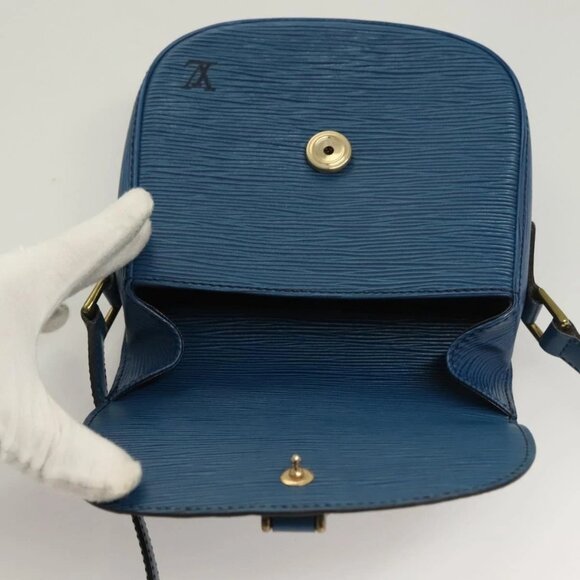 LOUIS VUITTON Epi Saint Cloud PM Shoulder Bag Blue - Picture 9 of 16